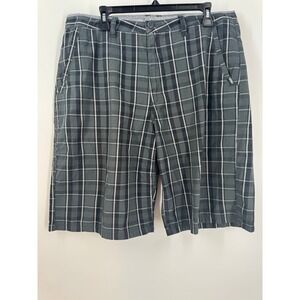 Vans Off The Wall Y2K Plaid Shorts Men's Casual Gray Black White Skater Size 36‎
